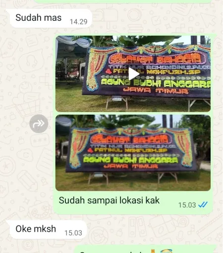 Pengiriman Papan Bunga Srengseng